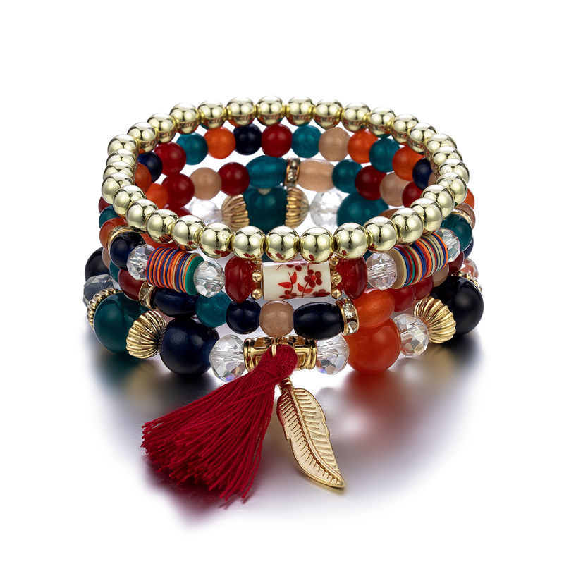 Bohemian Style Multi-Layer Beaded Bracelet Jewelry Wholesale 1 pieces